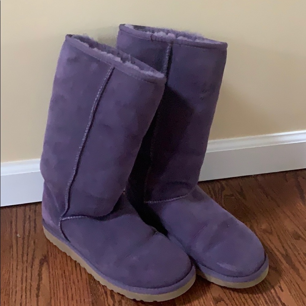 Tall Purple Ugg Boots Worn 1-2 Time. Size 8W